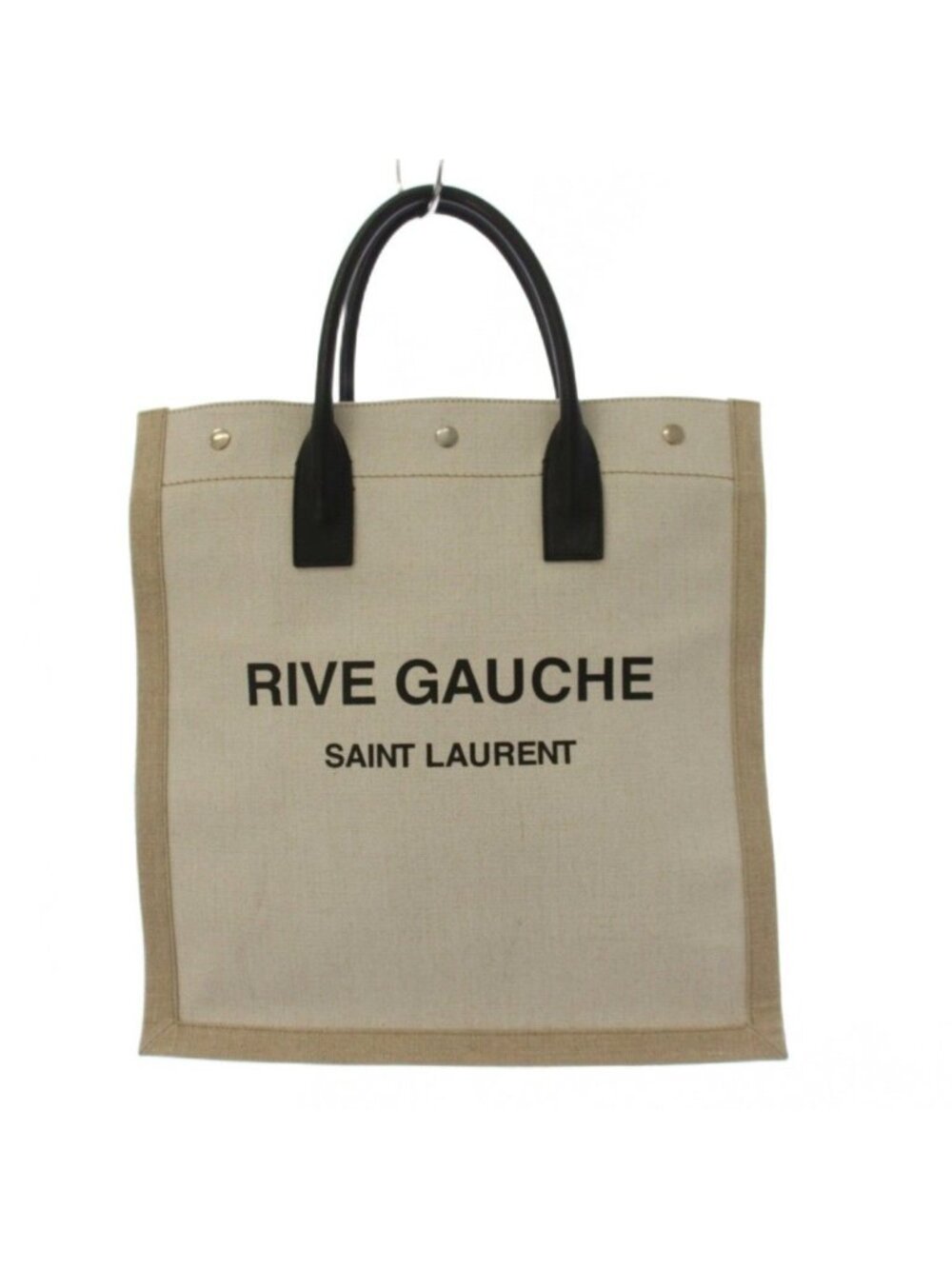 Saint Laurent Paris Rive Gauche Tote Bag Logo Beige